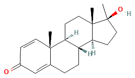 Dianabol 2D chemical structure