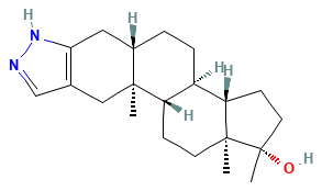 Winstrol 2D chemical structure